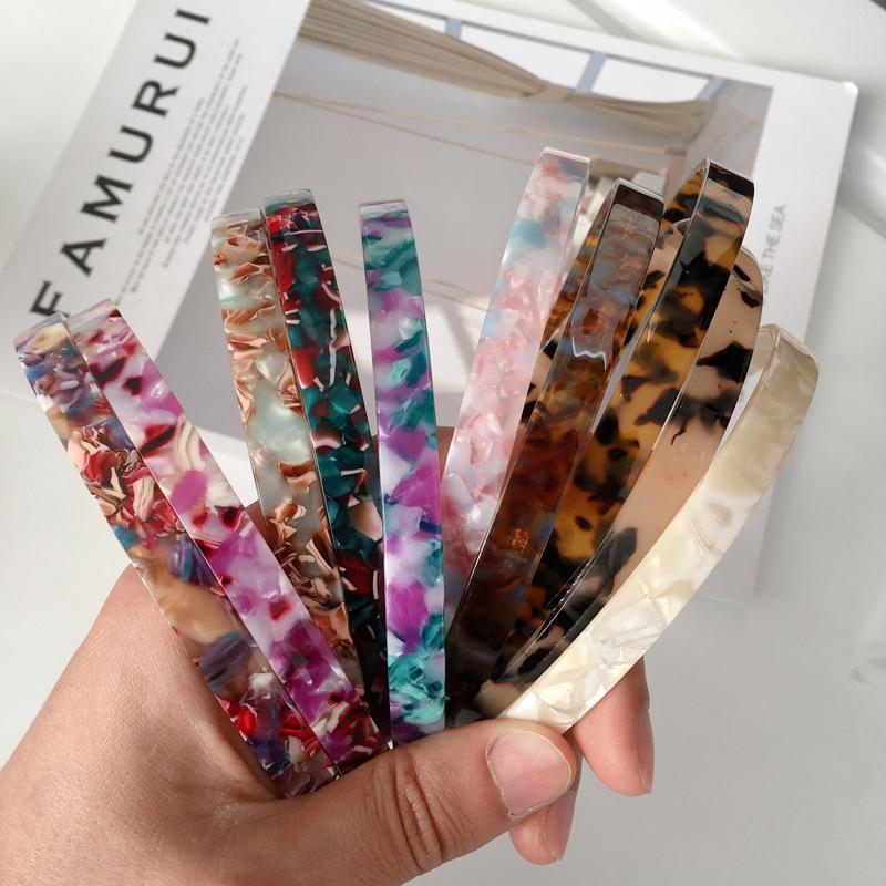 Neuer Acetatplatten-Kopfschmuck Temperament Einfache Haaraccessoires Mädchen Stirnband Schildpatt Klein Frisch Weiblich Stirnband Erwachsene
