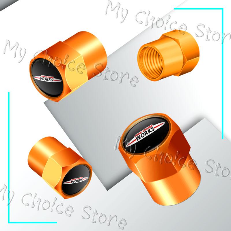 4Pcs/set Metal Alloy S Emblem Car Wheel Tire Valve Stem Caps For Mini Cooper S Logo John Cooper Works R55 R53 R52 F55 F54 F60 Rdxzk11