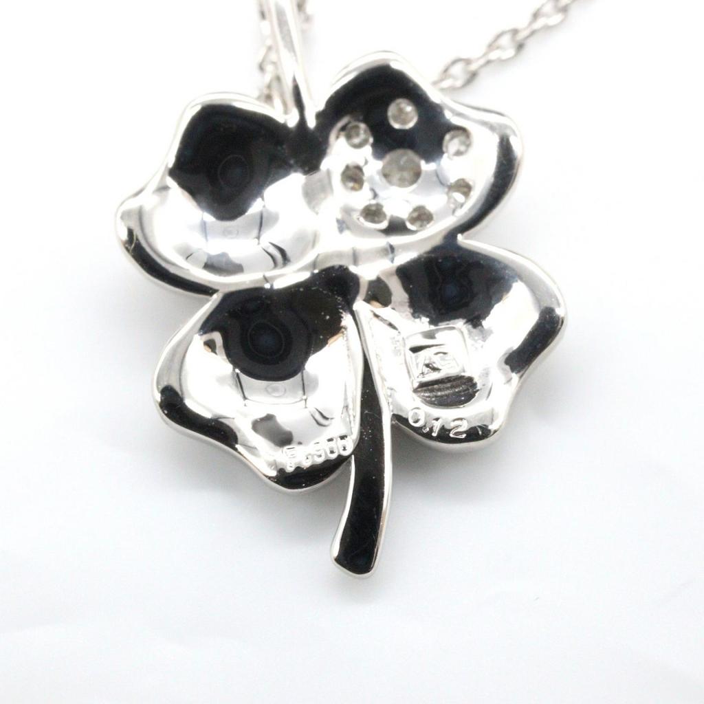 Used JEWELRY Diamond Necklace Necklace Pt900 Platinum diamond Silver Clear Used