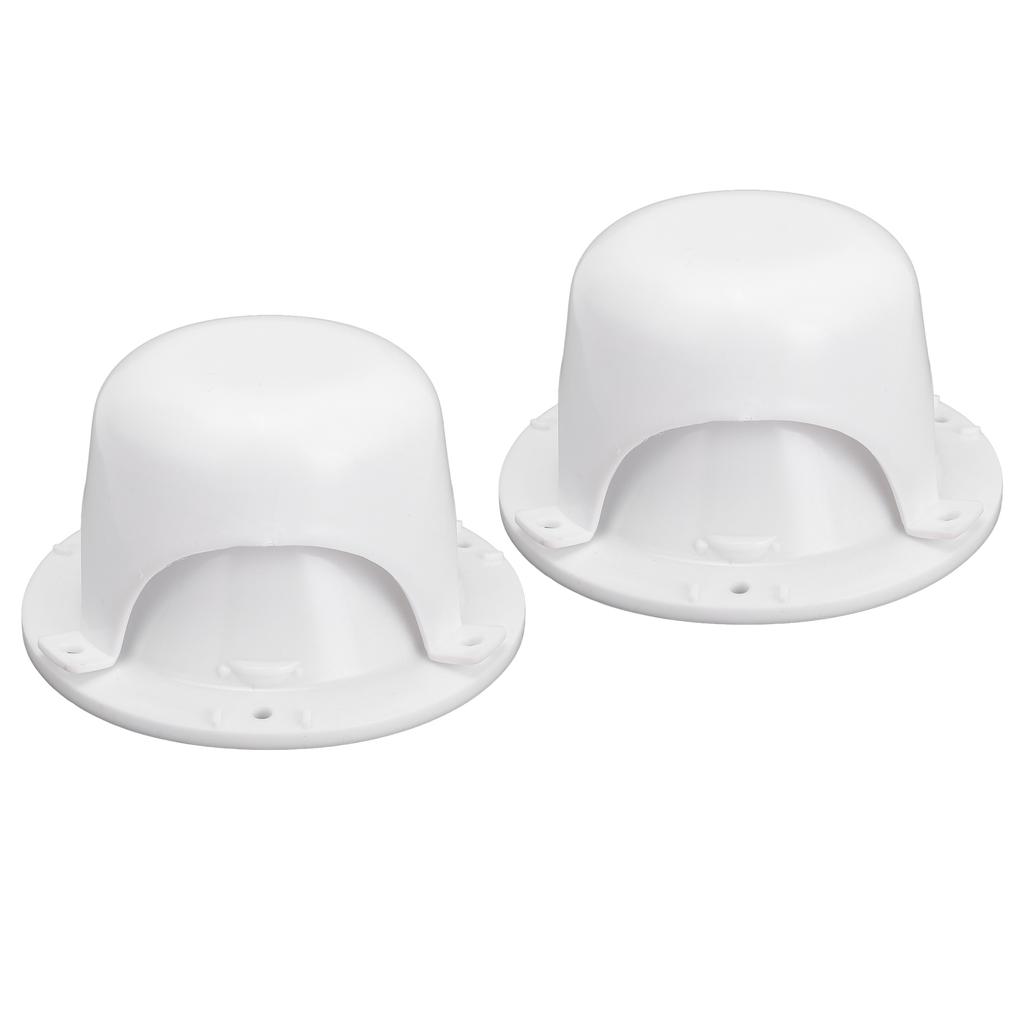 2 Set RV Sanitär Entlüftungskappen Ersatz Kunststoffabdeckung Set für Anhänger Wohnmobil Dach Abwasser