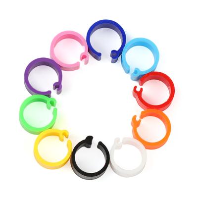 100 Pcs Colorful Bird Animal Leg Band Poultry Clip Rings