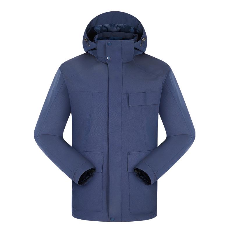 

Унисекс 3-в-1 Водонепроницаемый, Ветрозащитный, Устойчивый к пятнам костюм для активного отдыха для пеших походов и кемпинга Extra Large