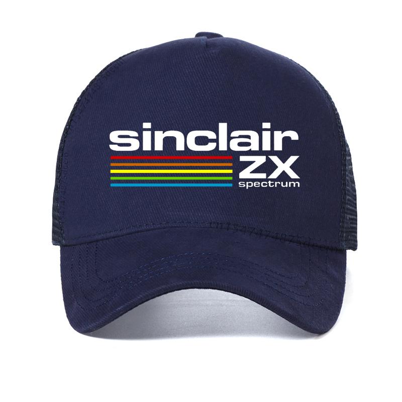 Sinclair Zx Spectrum Caps for Men Gaming Gamer Unisex Sinclair Zx Spectrum Baseball Cap Summer Cool Mesh Trucker Cap Bone