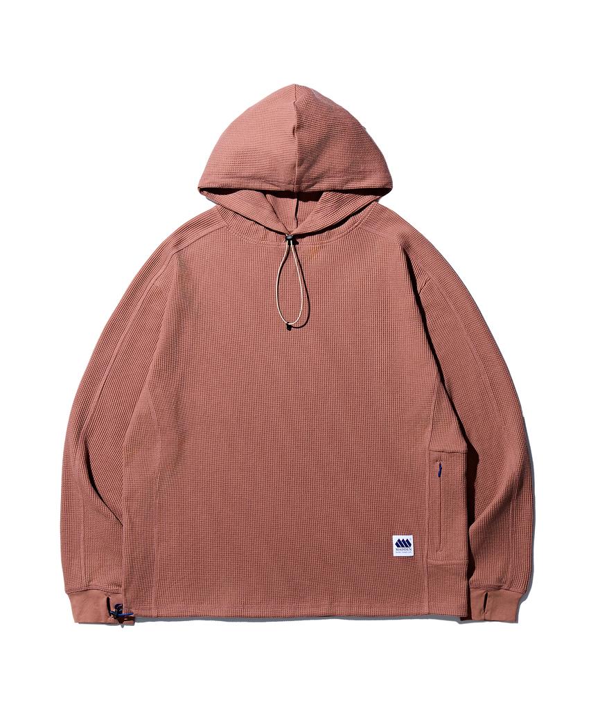 [4Colors] Lined Waffle Hoodie
