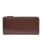 Fujitaka Long Wallet with 12 Card Dupuy Box Calf 617606 L-Shaped Zipper, Slots, Leather, Chocolate, No.
