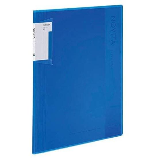 KOKUYO File Clear Book Novita Fixed A4 40 Sheets Blue Ra-NV40B