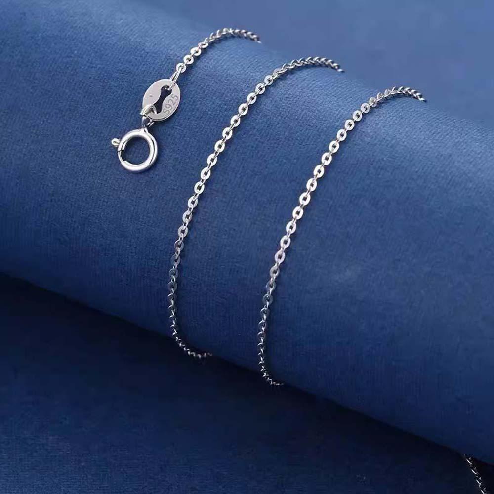 925 Silver Stacked Silver Necklace Zinc Zinc Alloy Collarbone Chain Elegant Glitter Choker Necklace  Bride