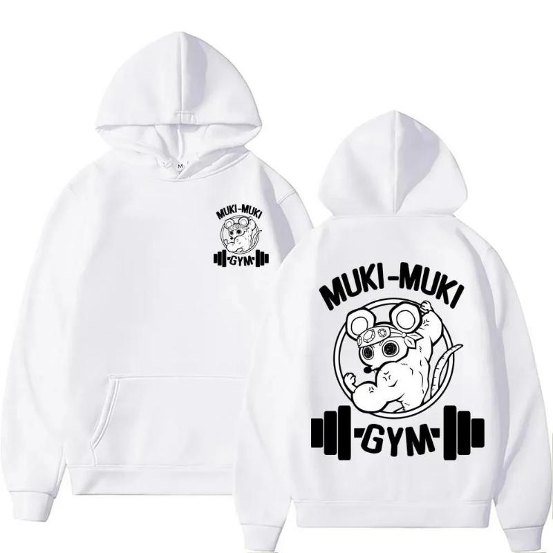 Anime Devil Killer Uzui Tengen Printed Hoodie Neutral Fun Ninja Mouse Muki Muki Gym T-shirt Muscle Mouse Hoodie