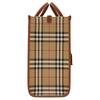 Burberry Borsa Tote a Scacchi Vintage con Bordi in Pelle, Lussuosa Borsa da Lavoro Grande Beige Archivio per Donna, Uso Ufficio e Pendolarismo Quotidiano 80975681