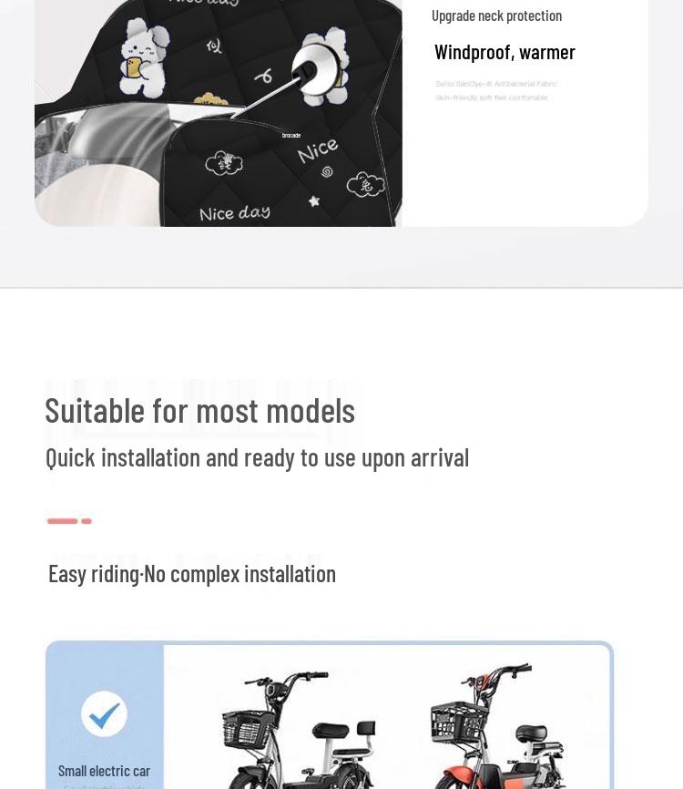 Winter Fleece Lined Windshield Cape: Thickened Windproof Cover for Neck, Shoulder Protection, Warmth & Cold Retention