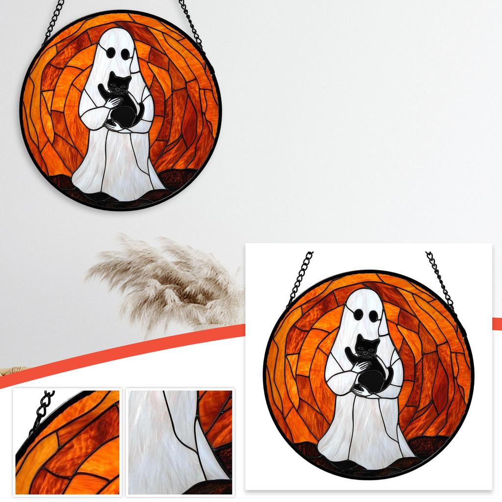 2D Acrylic Halloween Hanging Decorations for Indoor Outdoor Party Supplies