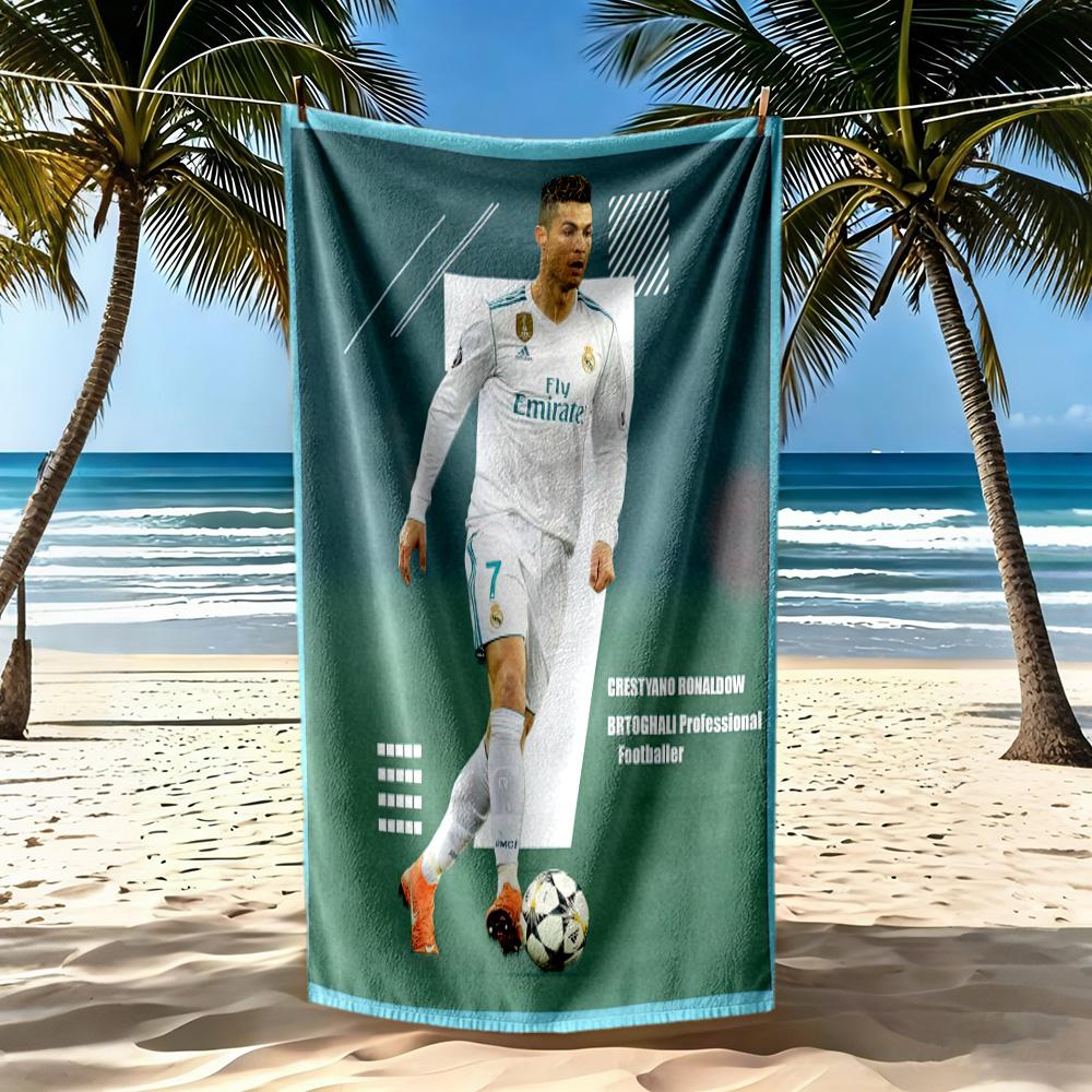 Cristiano Ronaldo Beach Towel High Absorbency Quickdry Comfortable Lightweight