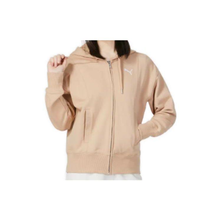 

Puma Solid Color Loose Casual Hooded Jacket Women Jackets Yellow 676654-89 M