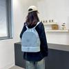 Drawstring Backpack with Dual Zipper Compartment Lightweight Casual Bag Unisex Gym Travel School Backpack