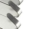 6Pcs/Lot Self Adhesive Stainless Steel Wall Glass Stick Hooks Hangers Holders