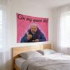 Bertram On My Wall Tapestry 40X60, Funny Bedroom Dorm Classroom Decor, Humorous Wall Hanging Gift For Friends