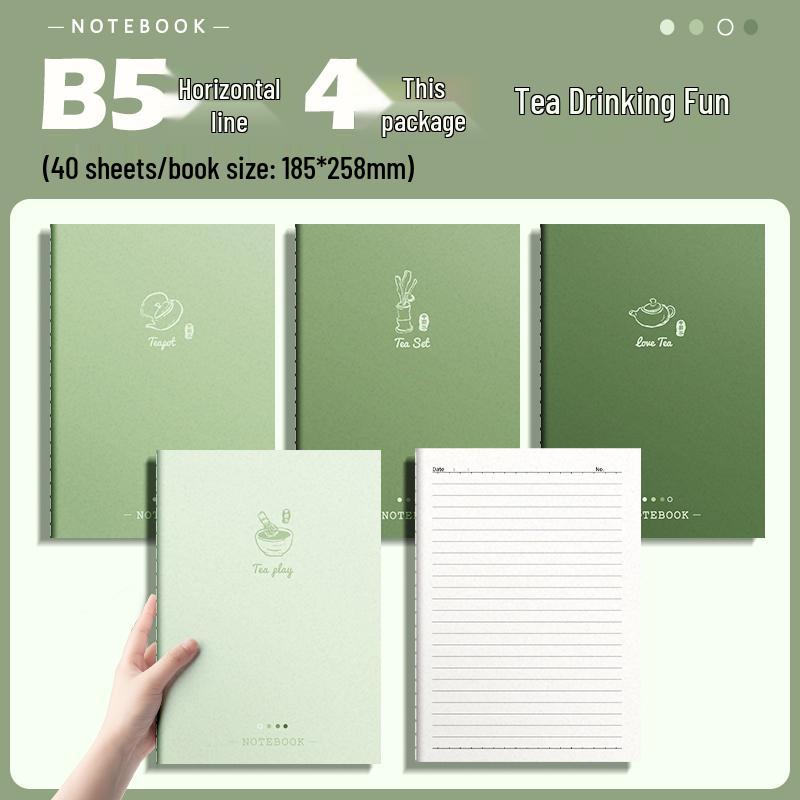 Gradient Color Soft Cover Notebook, Large 16K for Middle & High School Students.