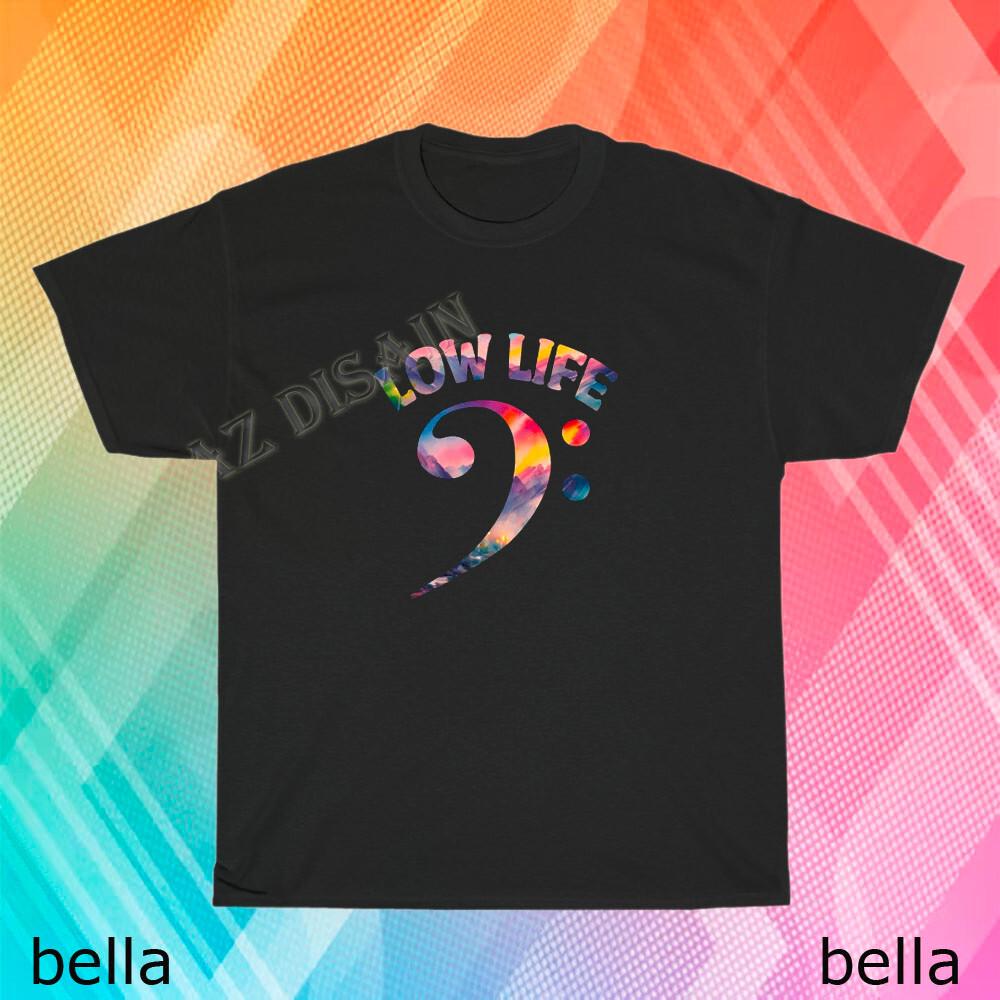New Get Low Bass Clef Player logo T-Shirt Funny Size S to 5XL L