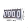 Competition Scoreboard with Flip Number Display, Tabletop Score Keeper for Volleyball Events