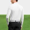 FILA Golf Series Solid Color Logo Pullover Long Sleeve Polo Shirt Men tops Jade-White A11M315204F-WT