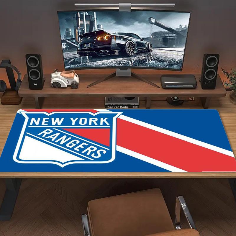 New York Rangers Color Mouse Pad Large Gaming Table Cushion Non-slip Laptop Tablet Big Mousepad XXL Mat Mini PC Playmat With Lock edge