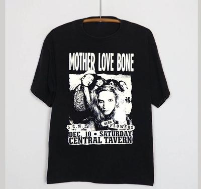 Mother Love Bone zespół Martwe Kwiaty Trasa Unisex T-Shirt UU991