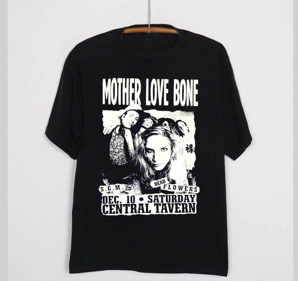 Mother Love Bone band Dead Flowers Tour Unisex T-skjorte UU991