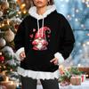 Women's Christmas Casual Fleece-Lined Hoodie With Long Sleeves And Pockets Sweatshirt Top