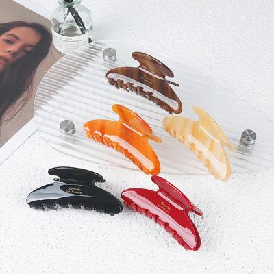 Korean Acetic Acid Premium French Shark Clip, Alexander Claw Hair Clip, Hair Grab Headwear