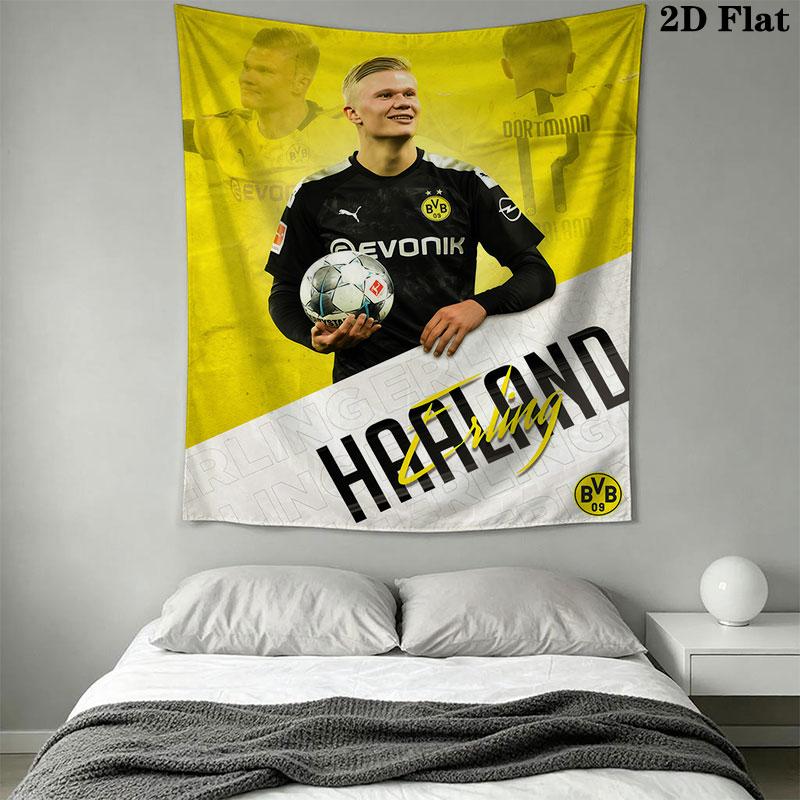 Erling Braut Haaland Wall Hanging Printed Fabric Blanket Decorative Tapestries for Bedroom Living Room Home Decor