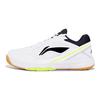 Li Ning Rubber Non-Slip Wear-Resistant Badminton Training Shoes Unisex Shoes White Black Fluorescent-Green AYTT039-1