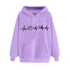 2026 spring love printing cross-border sweater loose men's and women's trendy hoodies hooded tops women's European and American clothing