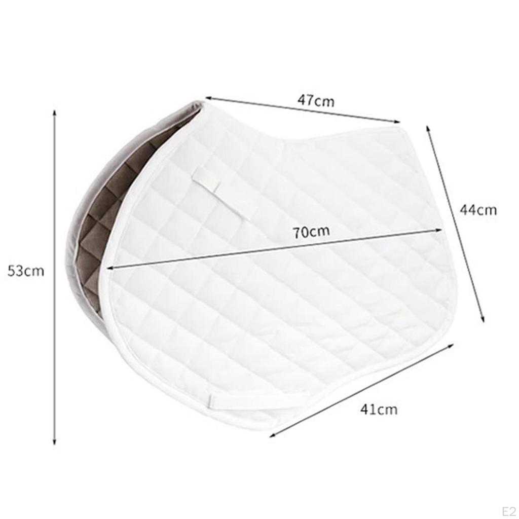 Horse Saddle Pad Dressage Lightweight Riding Protect Thighs Anti Slip Shock Absorbing Sports