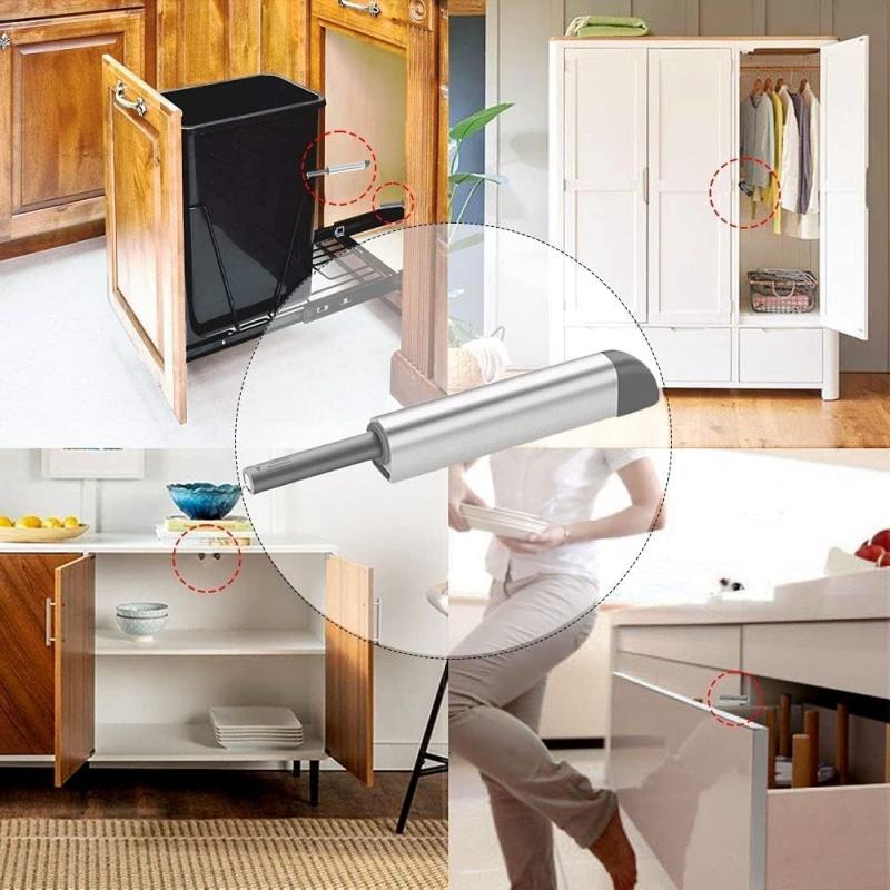 5/10Pack Push To Open Damper Buffer Magnetic Cabinet Door Latches Soft Quiet Closer Rebounder Cupboard Catch Drawer Door Stopper