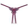 1 buc Lenjerie intimă pentru femei Tentație Transparentă Sexy Cracul deschis Modă Personalitate Tangas Chiloți Lanț de perle