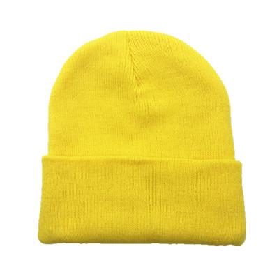 Warm Knitted Beanie For Women New Autumn Winter Skullies Fluorescent Ladies Cap