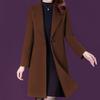 Autumn Winter Korean Woolen Coats Office Lady Overcoat Cashmere Woman Clothes