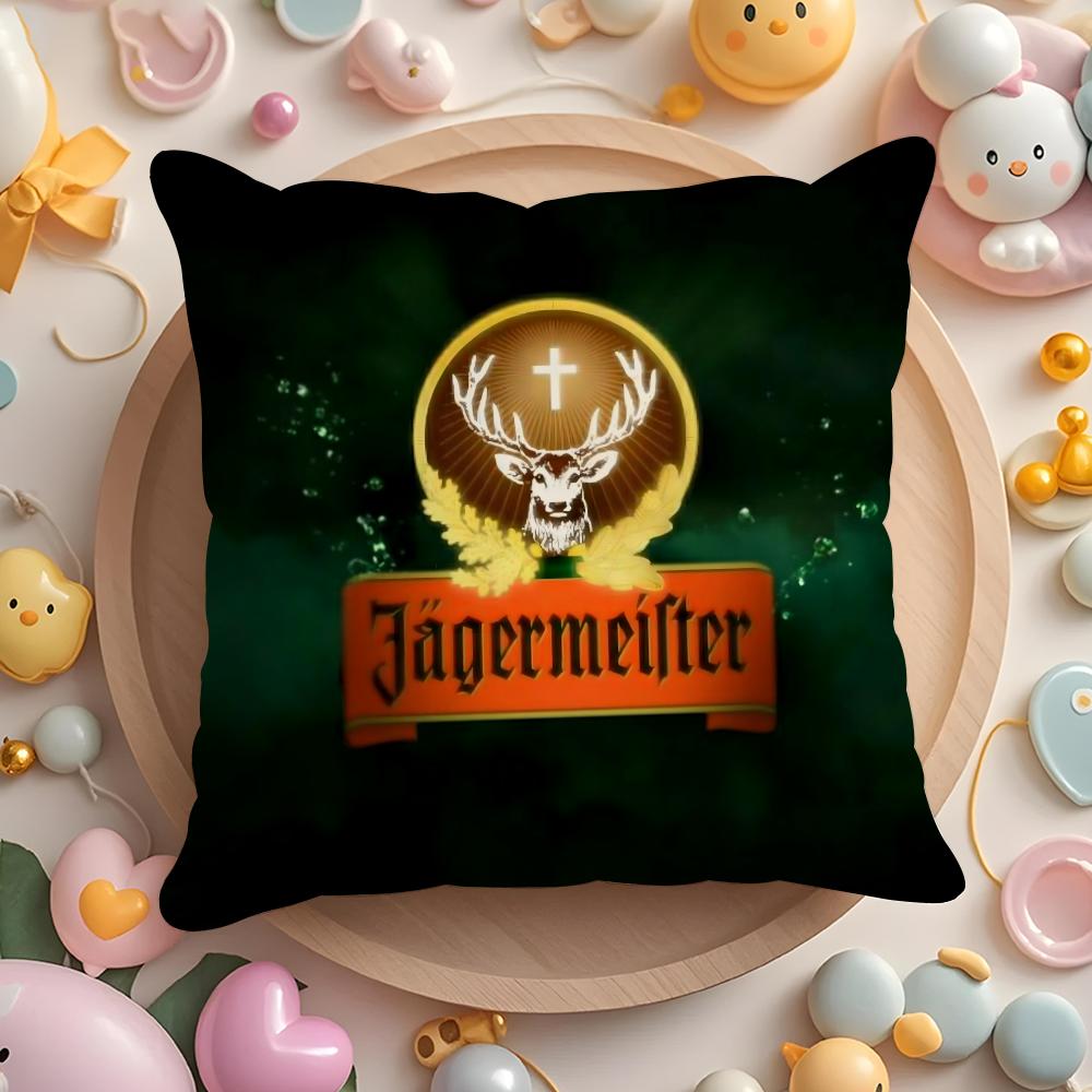 J-Jager-M-Meisters-S Cushion Cover Short Plush Double-Sided Printing Home Machine Washable In Warm Winter Pillow Case