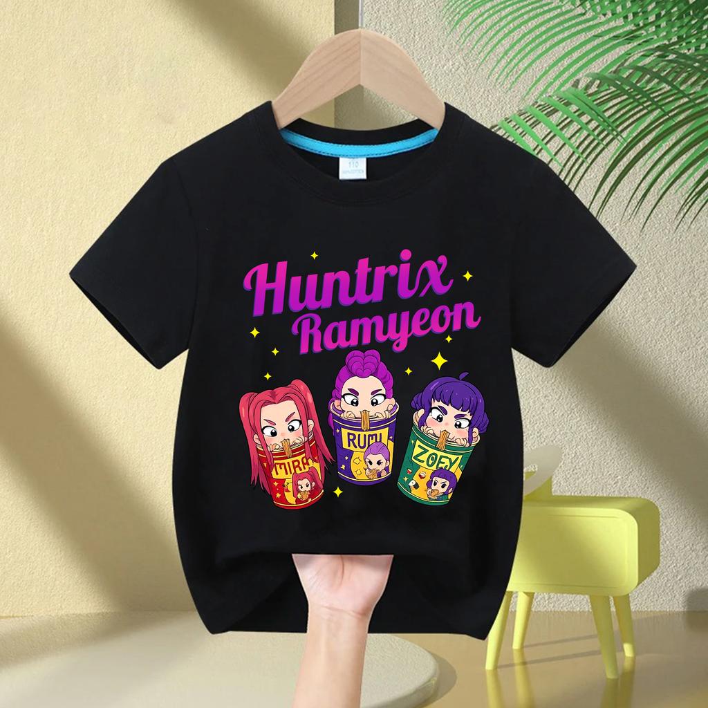 Children's Clothing T Shirt Summer New KPop Demon Hunters Kids Girls Boys Girls T-shirt Casual O-Neck Short Sleeve Tops