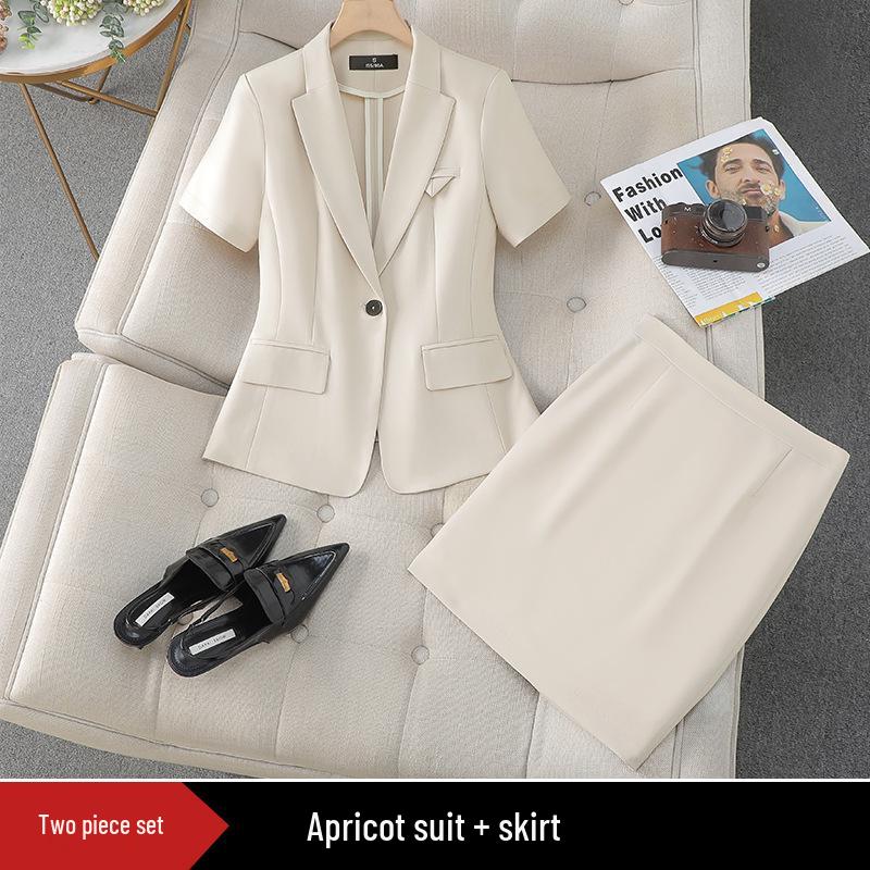 Elegant Women's Slim Fit Business Suit Set for Interviews and Work