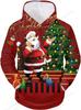 Christmas Tree Santa Claus 3d Print Hoodie Men Women Fashion Merry Christmas Hoodies Sweatshit Elk Coat Women Sweats Men Clothes