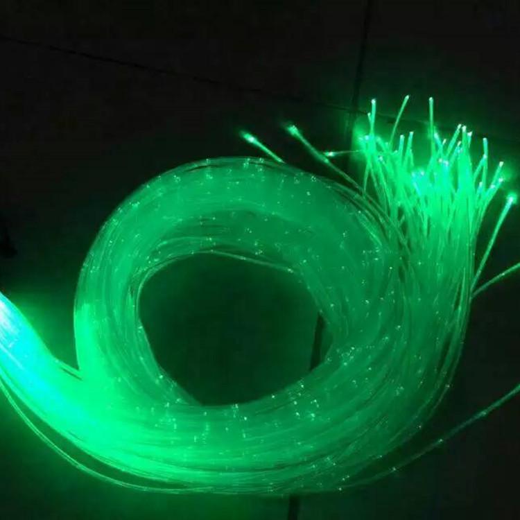 PMMA Optical Fiber Strand 3x0.75mm Flash Point Waterfall Curtain Lighting, 500m Roll