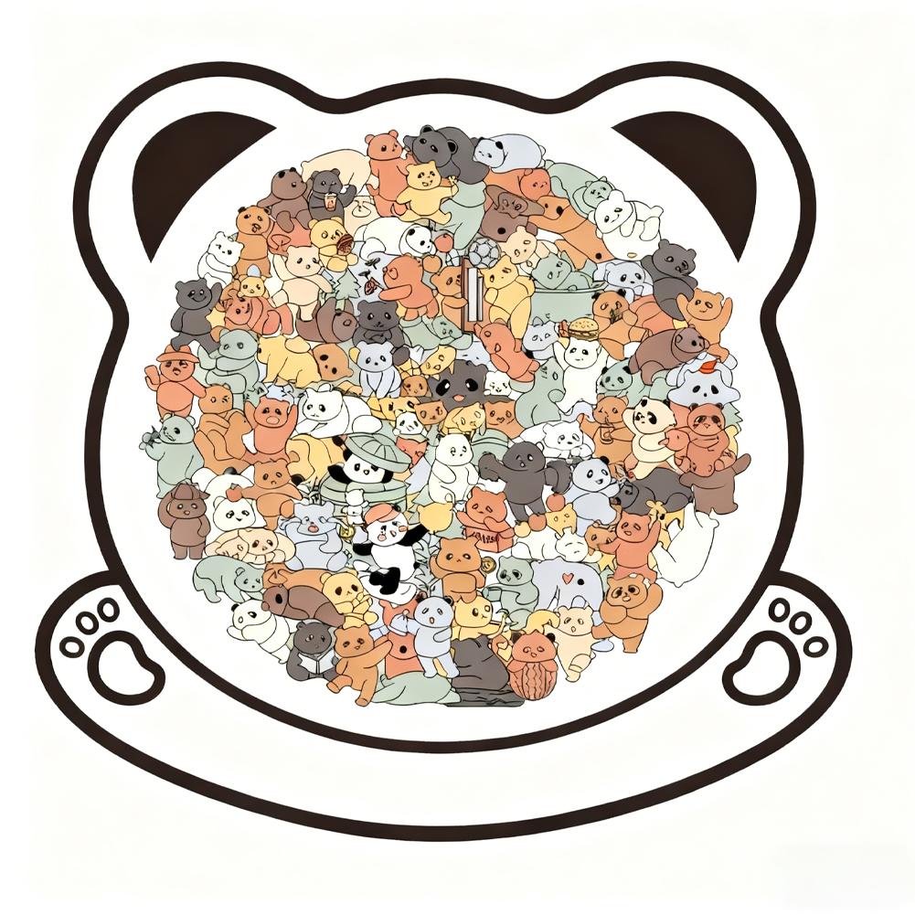 Unique Wooden Cat Jigsaw Puzzle for Adults, Challenging Animal Puzzle with Cute Cat Shapes, Perfect Gift for Cat Lovers & Home