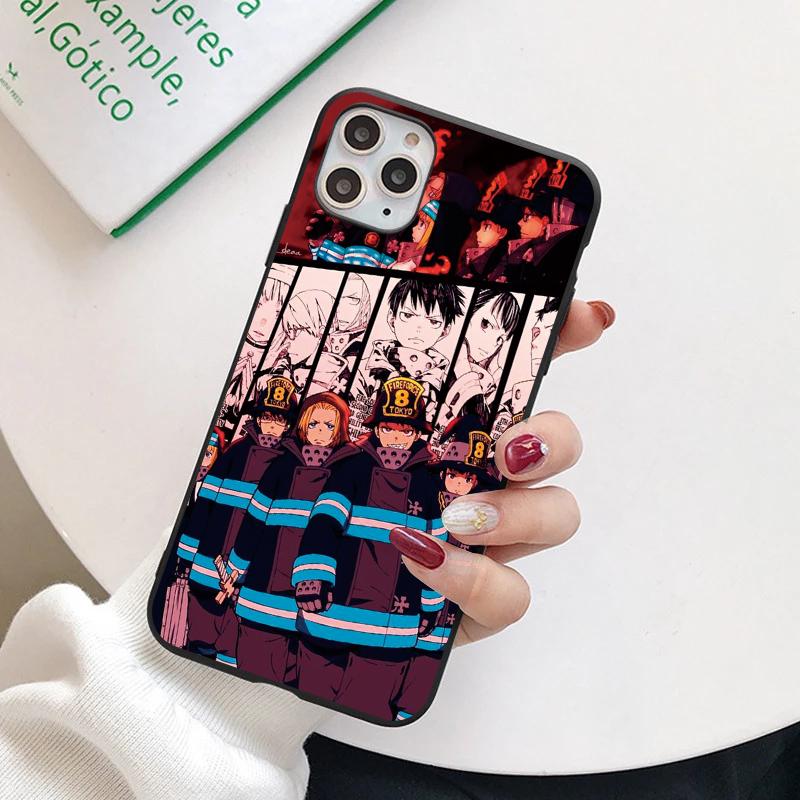 

Чехол аниме Fire Force для Samsung Galaxy M31 M32 M52 S21 S20 FE S22 S10 S8 S9 Plus Note 9 8 20 Ultra 10 Lite S10e, силиконовый чехол S8
