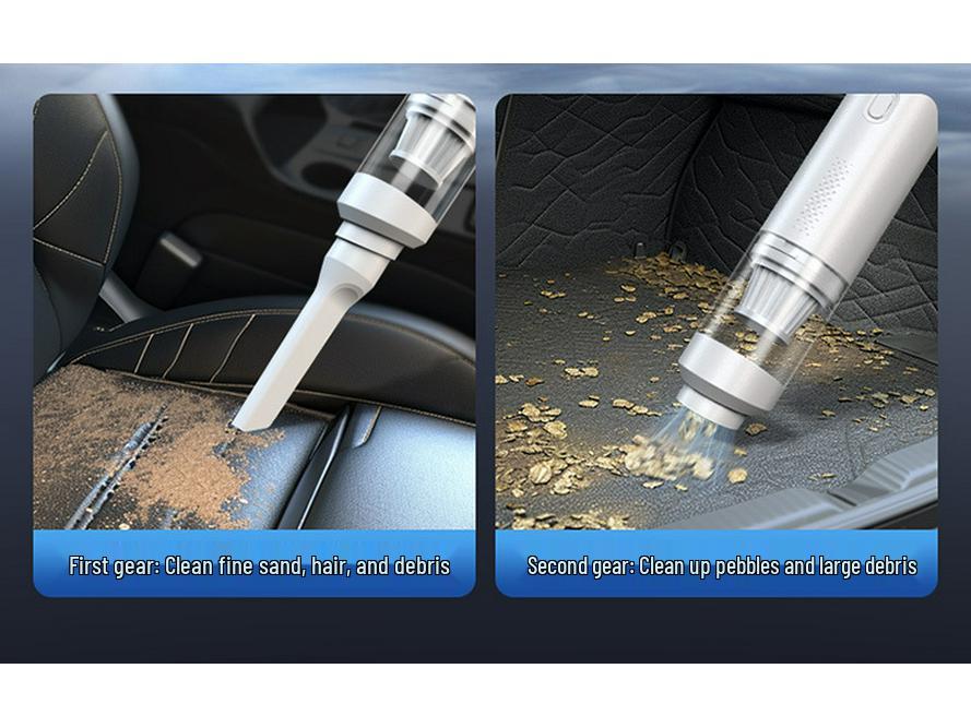 Cordless Car Vacuum Cleaner - Handheld, Dual Suction & Blow, Pet Hair Remover