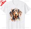 Watercolor Dachshund TShirt Unisex Unisex Summer Cotton Printed TShirt Casual Streetwear Clothes Classic Outdoors Breathable Tops