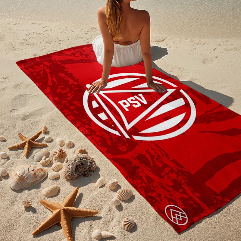 Psv Eindhoven Redesign Mikrofaser Strandtuch, Leicht und Schnelltrocknend, für Sommerreisen, Strand-Essential, Schwimmbad