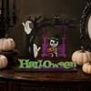 Window Display Ornaments Funny Halloween Desktop Swing Decor, Spooky Home Decor for Living Room Holiday Party Table Centerpieces Tabletop, Gothic Fall
