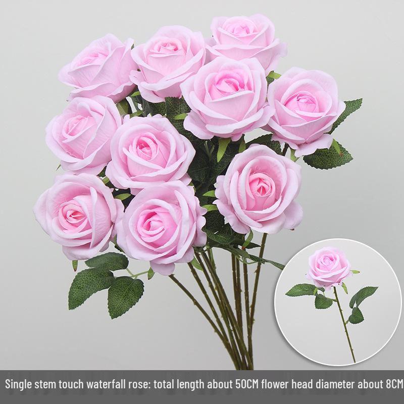 10-Piece Purple Series Artificial Floral Set: Ground Row, Aisle, and Burgundy Wedding Decoration Flowers