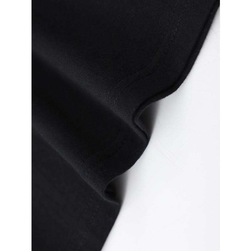 Men's Bob Big Boy Burger Retro T-Shirt - Oversized Black Tee with Burger Print, Short Sleeve Round Neck Casual Shirt Suitable for Themed Parties